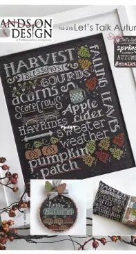 Hands On Design - Chalk Talk - hd-218 Let's Talk Autumn PCS + XSD