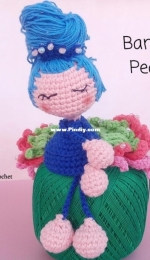 Pipizzuella Crochet - Maira Pérez Tessino - Peacock Doll - Bambola pavo real - Spanish - Free