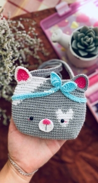 Crochet by Belousova - Happy Loops - Irina Belousova - Bag Cat