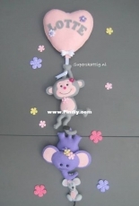 Super Skattig - Animal Banner- Felt - Free