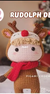 Pigami Crochet - Ý Nhi Nguyễn - Reindeer Rudolph