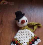 Ham and Eggs - Heather Jarmusz - Snowman blankie