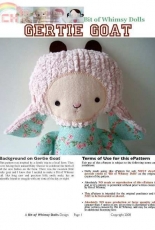 A Bit of Whimsy Dolls- Gertie Goat