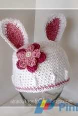 Angels Chest Boutique - Mary Angel Morris - Easter Bunny Hat With or Without Flower
