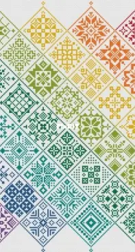 Quaker Rainbow Sampler by Vivienne Powers XSD & PCS