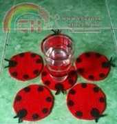 ladybugs Doily