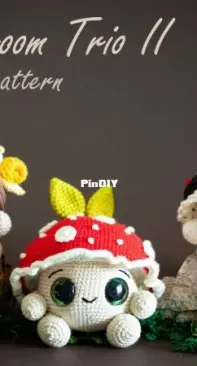 Lyra Lune Designs - Lyra Lune - Mushroom Trio