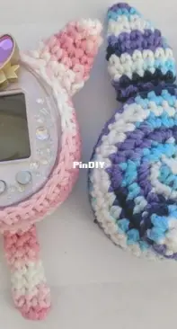AsSeenOnTV2 - Tamagotchi 4U/+, Meets/On, P's Crochet Cover Pattern - English
