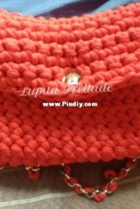 Cotton Fettuccini yarn purse