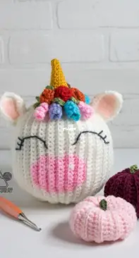 Winding Road Crochet - Lindsey Dale - Crochet Unicorn Pumpkin - Free