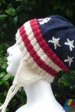 Patriotic Earflap Hat by Marleen/My Waffle House-Free