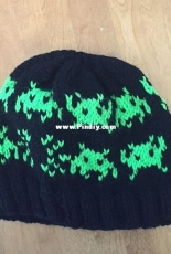 Space Invaders Hat by Emily Dormier-Free