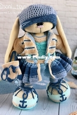 Crochet Bunny Art - Irina Tarasova - Oceania outfit set - Dutch