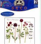 DMC BK009 - Pressed Red Flowers