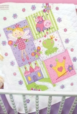 Dimensions 73541 Fairy Quilt Stamped Cross Stitch