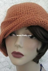 Kallie Designs - Rebecca -Cloche With Side Gathers And Draped Brim
