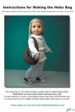 Doll Clothes Patterns-Hobo Pack for18"inch Doll-Free