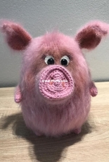 Pink pig. Symbol of 2019.