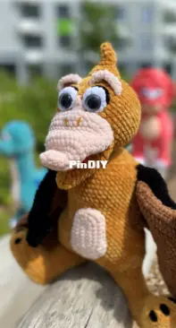 Evgenia knitted toys - Evgenia Gavrilova - Евгения Гаврилова - Pteranodon - Птеранодон - Russian