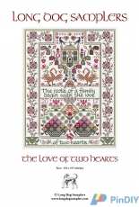 Long Dog Samplers - The Love of Two Hearts