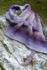 Olden Patterns- Tunesian Crochet Pfeilraupe Shawl- English,Italian - Free
