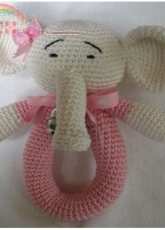 Hip Haakwerk - Carla Stey - Crochet Baby Elephant Rattle - Dutch