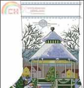 JCA-Needle Treasures-02994 Gazebo Stocking