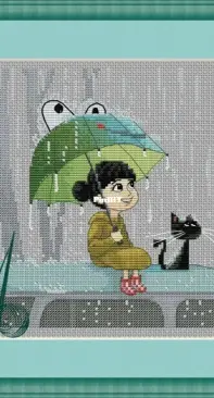 The girl under the umbrella by Arina Zadorozhnaya