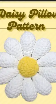Swampystitches - daisy flower pillow
