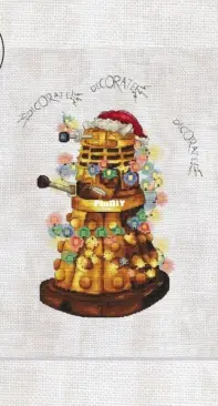 Magic Mill - Morra Design - Eva Stitch - Christmas Dalek by Morra Mårran and Eva Braun
