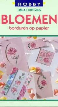 Erica Fortgens Flower Embroidery on paper   Bloemen Borduren op Papier  Dutch