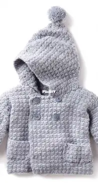 Yarnspirations- Bernat Design Studio - Cozy Crochet Hoodie - Free