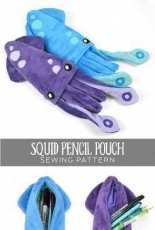 Choly Knight - Sew Desu Ne? - Squid Pencil Pouch - Free
