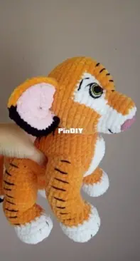 crocheted tiger