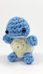 Club Crochet - Louies Loops - Louis Mensinger - Crocheted Squirtle Miniature Amigurumi
