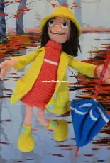 Galamigurumis - Gala Rebes - Doll with Umbrella - Spanish- Free