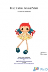 Dolls and Daydreams-Betsy Buttons Sewing Pattern