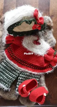 Funnys haken - Ilse Scheffer - XXL Funny clothing set Sweety Christmas Girl - Funny kledingset Sweety Christmas Girl - Dutch