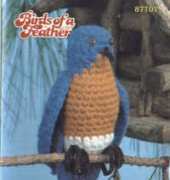 Crochet Annies Attic - Barbara Anderson - Birds Of A Feather - 87T07 Bluebird