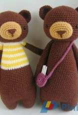Little Bear Crochets - J. A. Poolvos - Bear with Bag
