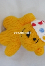 Yellow bear in a bandage