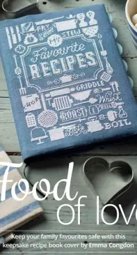 Recipe Book by Emma Congdon from Cross Stitch Collection 254 PCS + XSD