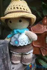 Sandy Nordwall Eggers- Western Prairie Outfit for Weebee, Maddy and Emily doll
