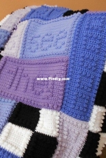 Color and Shape Design - Jody Pyott - Crocheted Blanket  Happy