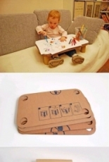 DIY Children Cardboard Table DIY Projects