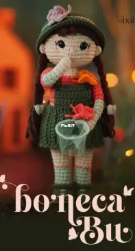 Bubalu Croche - Luana Telles - Doll Bu - Boneca Bu - Portuguese
