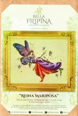 Bella Filipina Cross Stitch Designs - Reina Mariposa