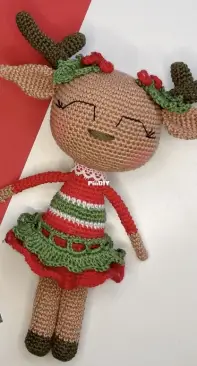Poppy Crochet Design - Zsuzsanna Blaho - Ruby the Rein Deer