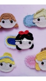 Crochet Hair Clip - Princess