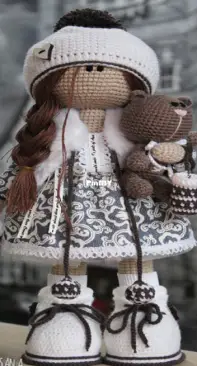 Pastel patron crochet poupée Paola Reina Las Amigas